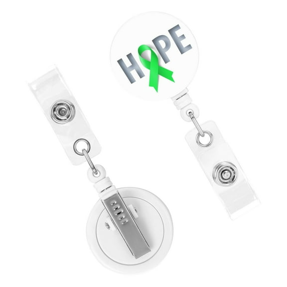 Wear Green For Duchenne Muscular Dystrophy Awareness Badge Reel Retractable Badge Clip Id Card Name Tags Holder Gifts For Nurse Teacher Office Employees Doctors