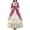 T-Pink, variant on KICILVS Renaissance Dress Women Off Shoulder Bell Sleeve Color Block Corset Waist Flowy Gown Vintage Medieval Outfit Green