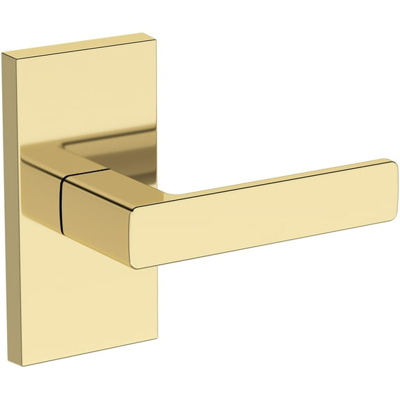 Baldwin Ps.Sha.R.Cfr Sharpewood Passage Door Lever Set - Brass