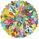 thumbnail image 1 of Puzzle-Blooming Color-1000 Pieces Color Challenge Blue Board Round Jigsaw Puzzles, 1 of 5