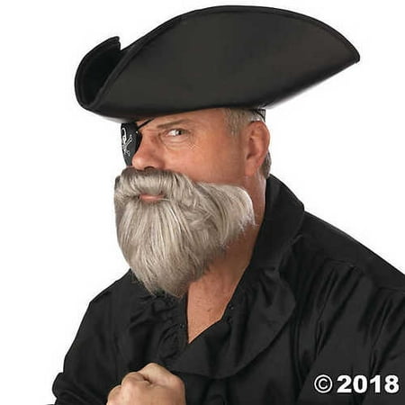 Grey Captain's Beard & Mustache