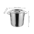 thumbnail image 2 of FUEENIRVA Stainless Steel Boiler Pot with Lid for Cooking Food Preparation 1Set, 2 of 8