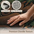 thumbnail image 6 of ODIKA 8'x10' Washable Area Rug Durable, Non-Slip Paw Print Rustic With Centered Woodland Wildlife Emblem Cabin Bear Refined for Living Room, Under Sectional, Family, 6 of 7