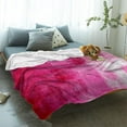 thumbnail image 2 of Valentines Blanket Abstract Oil Painting Super Soft Breathable Flannel Throw Blankets Pink Modern Art Warm Cozy Decorative for Sofa Chair Bedroom All Seasons Use 60" x 80", 2 of 6