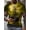 Color Mix 2, variant on Men's Summer 3D Printed Nautical Master T-Shirt - Sailboat Brown Case, Bright Black Short Sleeve Shirt, Sea Pie, Nautical Activity and Daily Wear - Transparent, Washable, Large