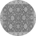 thumbnail image 1 of Ahgly Company Indoor Round Oriental Gray Traditional Area Rugs, 6' Round, 1 of 4