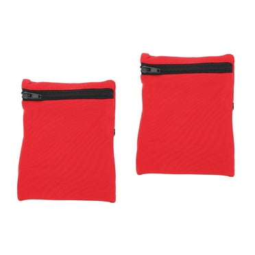 2 Pieces Backpack Phone Arm Bags Armband Case Running Wrist Bag Running Armband Red Polyester Man Fitness