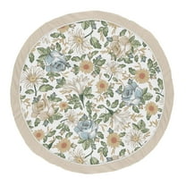 Sweet Jojo Designs Vintage Floral Blue Yellow and Beige Baby Play Mat