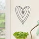 thumbnail image 4 of KAKOWELY 4Ud De Pared Con Corazón De Hierro Negro Para Y Dormitorio, 4 of 8