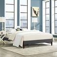 thumbnail image 2 of Mod Uptown Contemporary/Modern Wood Platform Bed, Queen, Gray, 2 of 5