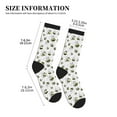 thumbnail image 2 of Crew Socks for Women Men, cartoon bees funny white cute  Moisture Running Athletic Football Striped Socks Cushion Tube Socks, 2 of 7