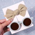 thumbnail image 1 of (Juego De 2) 2022 Nuevo Verano Gafas De Sol Conjunto Estiramiento Diadema Bebé Arco Niños Playa Headwear Accesorios Para El Cabello, 1 of 4