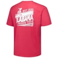 thumbnail image 3 of Men's Fanatics Crimson Alabama Crimson Tide Big & Tall Ideal Faded T-Shirt, 3 of 3
