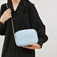 thumbnail image 4 of Bolso de viaje para mujer bolsos para axilas de cuero PU bandolera con correa ajustable Simple, 4 of 9