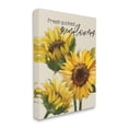 thumbnail image 3 of Stupell Industries Fresh Picked Sunflowers Calligraphy Vivid Yellow Blossoms Graphic Art Gallery Wrapped Canvas Print Wall Art, Design by Conrad Knutsen, 3 of 7