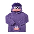 thumbnail image 7 of Unisex Big Mouth Monster Hoodie Funny Plush Oversized Halloween Pajamas Fuzzy Holiday Pullover Tops Purple Pink, 7 of 7