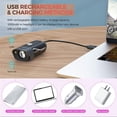 thumbnail image 3 of Customizable Modes Bike Light Set, Superior Illumination For Safe Night Rides, Robust Build With Aluminum Alloy And Abs, Easy To Install, Weatherproof Design, Black, 7.4x3.7x2.5Cm/2.91x1.45x0.98Inch, 3 of 5