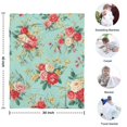 thumbnail image 4 of Pioneer Flower Floral Print Pattern Blanket,Comfortable Soft Flannel Throw Blanket,All Season,Warm Lightweight Blankets for Sofa Bed Couch Living Room Chair,30"x40", 4 of 4