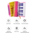 thumbnail image 4 of Instrumento de Acordeón Bajo de 24 Teclas y 12 Instrumentos Musicales Con Correa para Actuaciones Escélicas y Práctica, 4 of 7