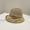 Khaki, variant on Womens Bucket Hat Dome Straw Hats Summer UV Protection Sun Cap Fisherman Hat Foldable Panama Cap Female Outdoor Beach Visor Hat