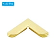 thumbnail image 3 of 20mm Metal Book Corners, 150pcs Photo Corners Book Corners Protector Metal for Scrapbook Book Binding, Gold Tone, 3 of 5