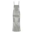 thumbnail image 4 of Robe d'Été Ample pour Femmes Robe d'Été pour Femmes à Bretelles en Soie et Satin Queue de Poisson Ample et Confortable Robe Ample pour Femmes Été, 4 of 9