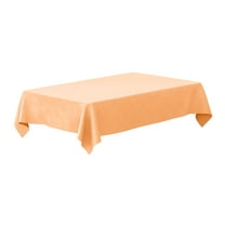 Rectangular 54" x 108" Peach Plastic Table Cover, by Way To Celebrate