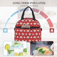 thumbnail image 4 of Naloa Cute Baseball Print Lunch Bag for Women & Men Insulated Lunch Box or Cooler Lunch Tote Bags for Work, Travel, Outdoor, 4 of 5