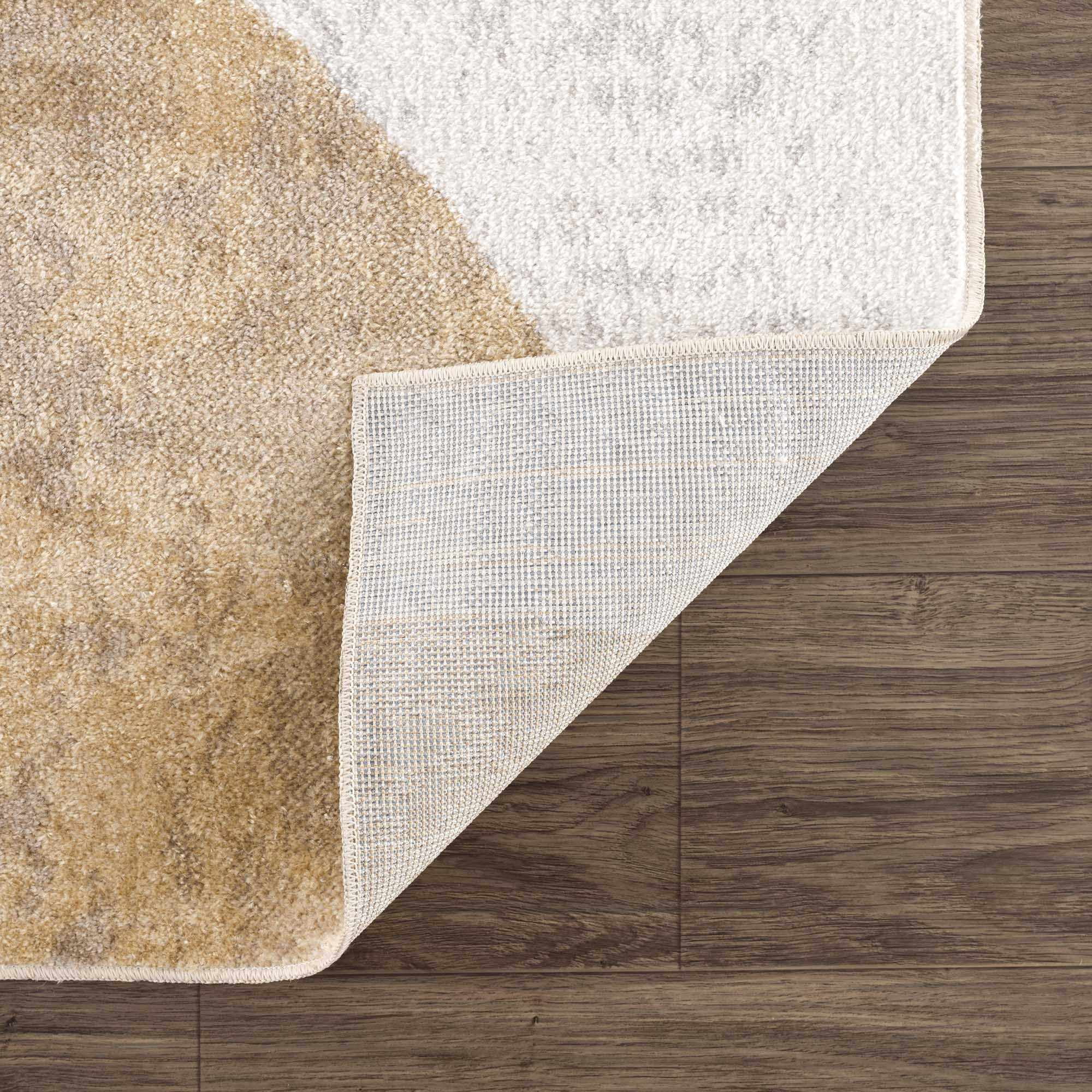 Hauteloom Giza Machine Washable Extra Large Area Rug for Living Room - Bohemian Vintage Distressed - Rainbow Contemporary Striped Carpet - Colorful, Red, Yellow, Beige - 9'2" x 12'