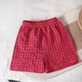 thumbnail image 5 of Jinhomg Toddle Girls Plaid Shorts Kids Gingham Boxer Shorts Elastic Waist Summer Cotton Short Pants Soft Loungewear Sleepwear 6M-7Y, 5 of 9