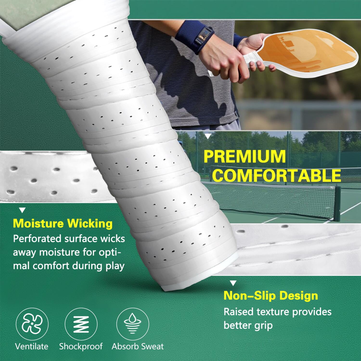 Pickleball Paddles Set Of 1, Fiberglass Surface, West & Cowboy Print, 1 Paddle, 2 Balls & Bag