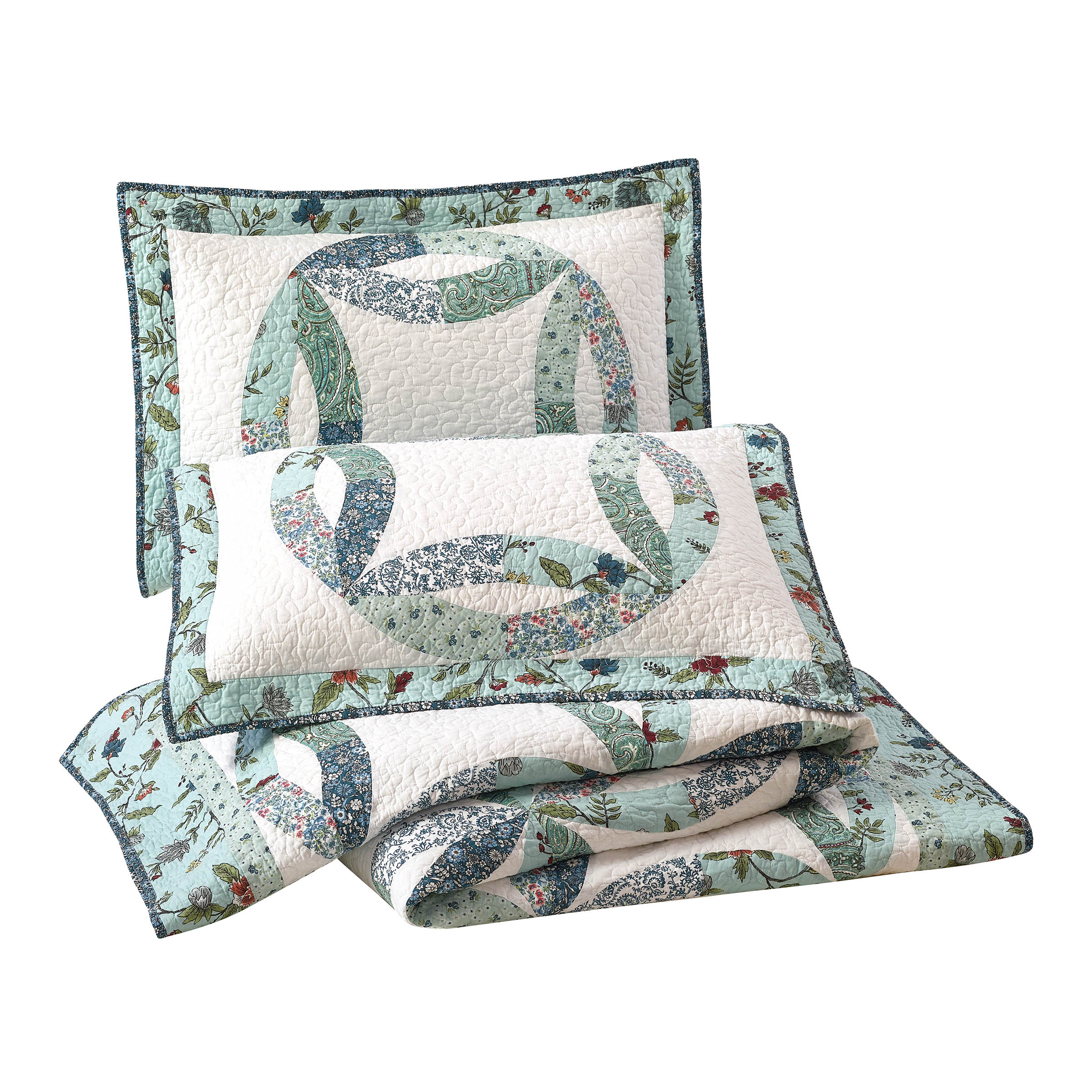 Modern Heirloom Felicity Blue 2-Piece Quilt Set, Twin