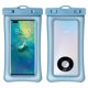 thumbnail image 1 of Funda impermeable para teléfono móvil IPX8 azul de 2 piezas - Funda impermeable universal para iPhone 13 Pro Max 12 11 Pro Max XR, 1 of 5