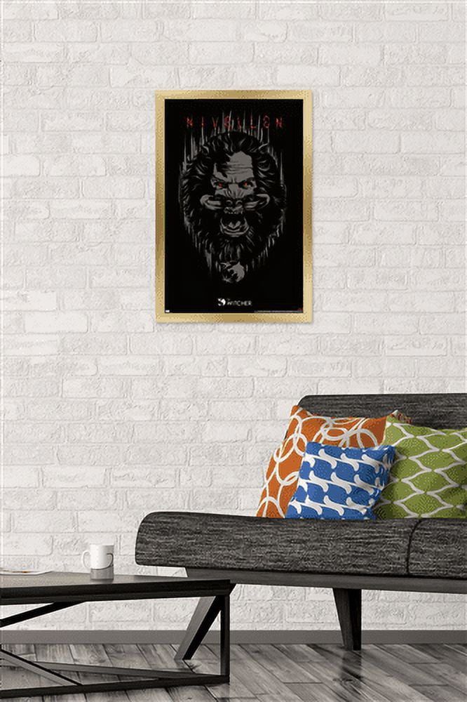 Netflix The Witcher Season 2 - Nivellen Wall Poster, 14.725" x 22.375", Framed