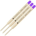 thumbnail image 3 of Lanier Combo Pack - 3 Pack - Monteverde SoftRoll Ballpoint P13 Paste Ink Refill Compatible with most Parker Style Ballpoint Pens - Purple (Medium Tip 0.7mm), 3 of 3