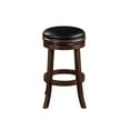 thumbnail image 3 of Boraam 29 Inch Backless Wood Swivel Bar Stool with Cappuccino Finish, 3 of 5