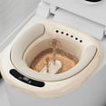 thumbnail image 4 of Bañera de asiento eléctrica, lavabo de cuidado libre de sentadillas reutilizable para limpieza femenina Bronceado suave Zulema Tina de baño de asiento, 4 of 8