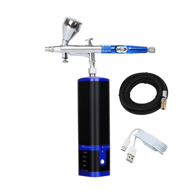 Portable Airbrush Kit Wireless Air Brush with Compressor Electrical Handheld Spray Gun Coloring ,Easy to Use