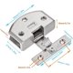 thumbnail image 3 of 90 Degree Glass Hinges Zinc Alloy Glass Door Pivot Hinge Kit Display Cabinet Wine Cabinet Door Hinge Shower Door Glass Clamp With Screws For Thick Gla, 3 of 5