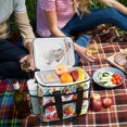 thumbnail image 5 of FORMRS Insulated Cooler Bag 24 Cans Capacity Soft Leakproof Lunch Box with Side Pockets, Watercolor Tomatoes, 5 of 7