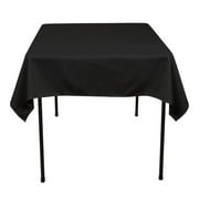 Black - 70 x 70 Square Tablecloths - ( 70 inch x 70 inch )