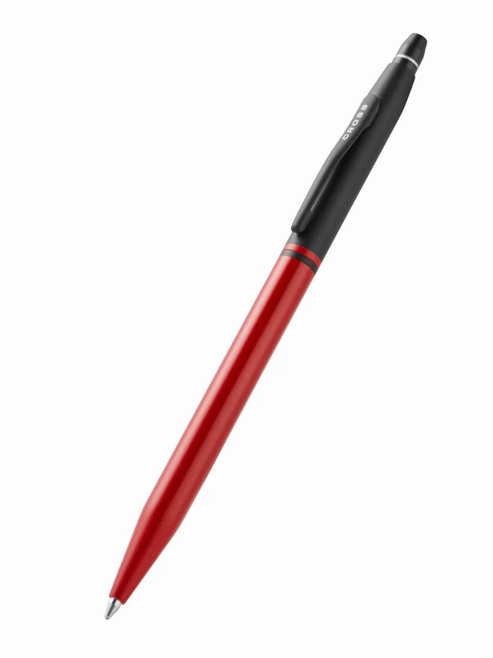 Cross Click™ Tuxedo Satin Metallic Red with Black Appointments Ballpoint Pen