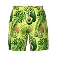 thumbnail image 4 of Lsque Mens Swim Trunks Kiwi and Avocado Pattern - Bathing Suit Compression Liner - Beach Swim Shorts Swimwear - (S-3XL) - Stretch Quick Dry -3X-Large, 4 of 9