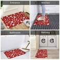 thumbnail image 6 of KLL Red Christmas Cheer. Print Front Door Mat Indoor Outdoor Entrance, Non-Slip Mat All-Weather Doormat Indoor Outdoor Rug Patio Porch Entryway Mat, 23.6''x15.7'', 6 of 7