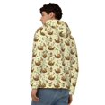thumbnail image 4 of Kdxio Snail With Mushrooms Print Men Hoodies Casual Hoodies for Men with Zip Pockets Full Zip Long Sleeve Sweatshirt Sports Hooded Jacket-XX-Large, 4 of 5