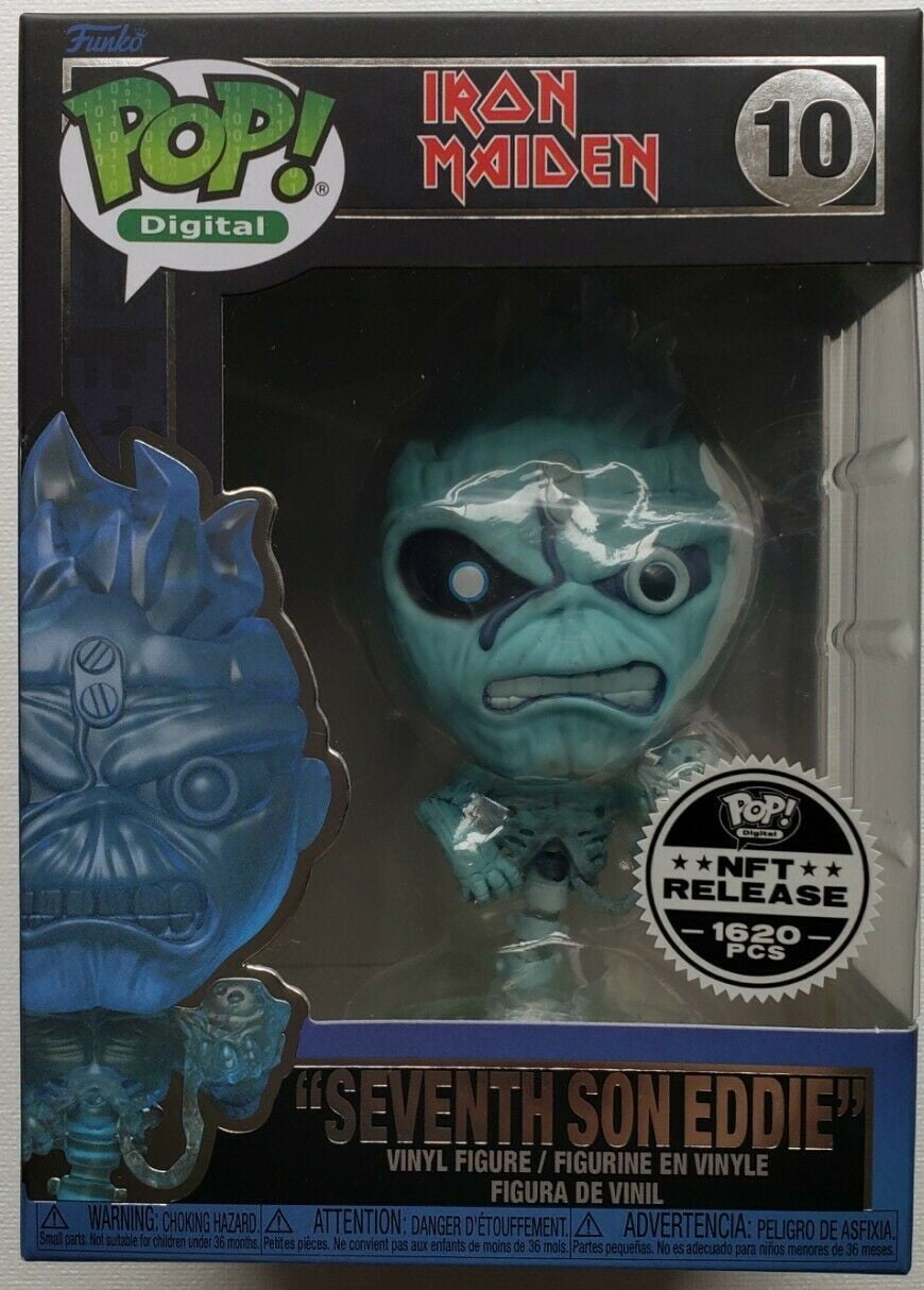 Funko POP NFT Release Iron Maiden Seventh Son Eddie 10 LE 1620