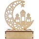 thumbnail image 1 of Linterna Ramadán Mitad y Estrella Islam Eid Luz Nocturna en Forma Media para Eid Musulmán, Decoraciones Esenciales para Oraciones de Ramadán, 1 of 4