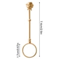 thumbnail image 4 of Clip de anillo Soporte de anillo manos libres de latón unisex con decoración ajustable Perchero para joyería de mano, 17 mm, dorado mate Methold HA003784-02, 4 of 6