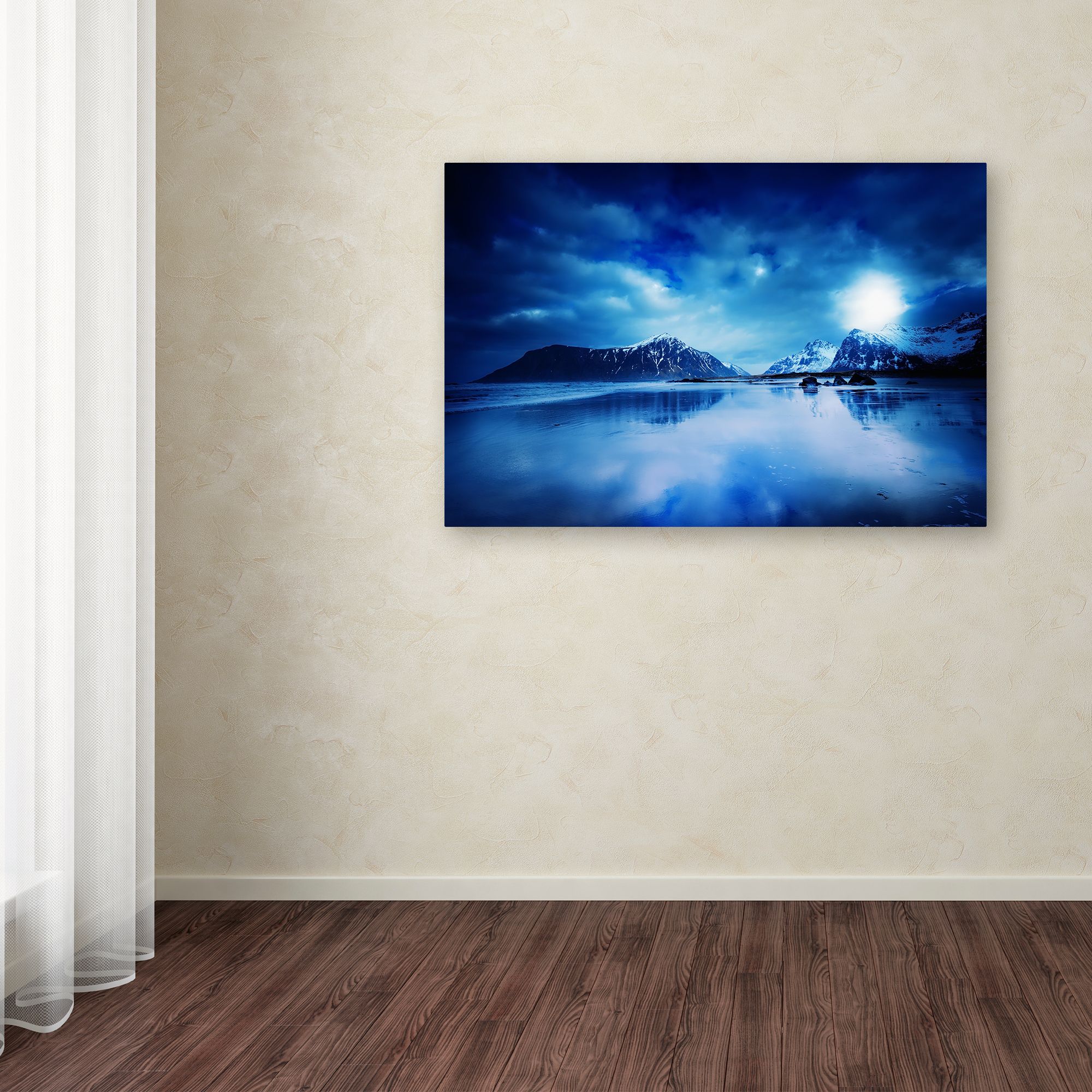 Trademark Fine Art "Lofoten Blues" Canvas Art by Philippe Sainte-Laudy