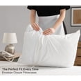thumbnail image 5 of RUVANTI 100% Cotton Sheets – Twin XL Size Percale Bedding, Cooling & Breathable, Durable with a Crisp, Soft & Comfortable Feel, 16" Deep Pocket, 3-Piece Set, Milky White, 5 of 6
